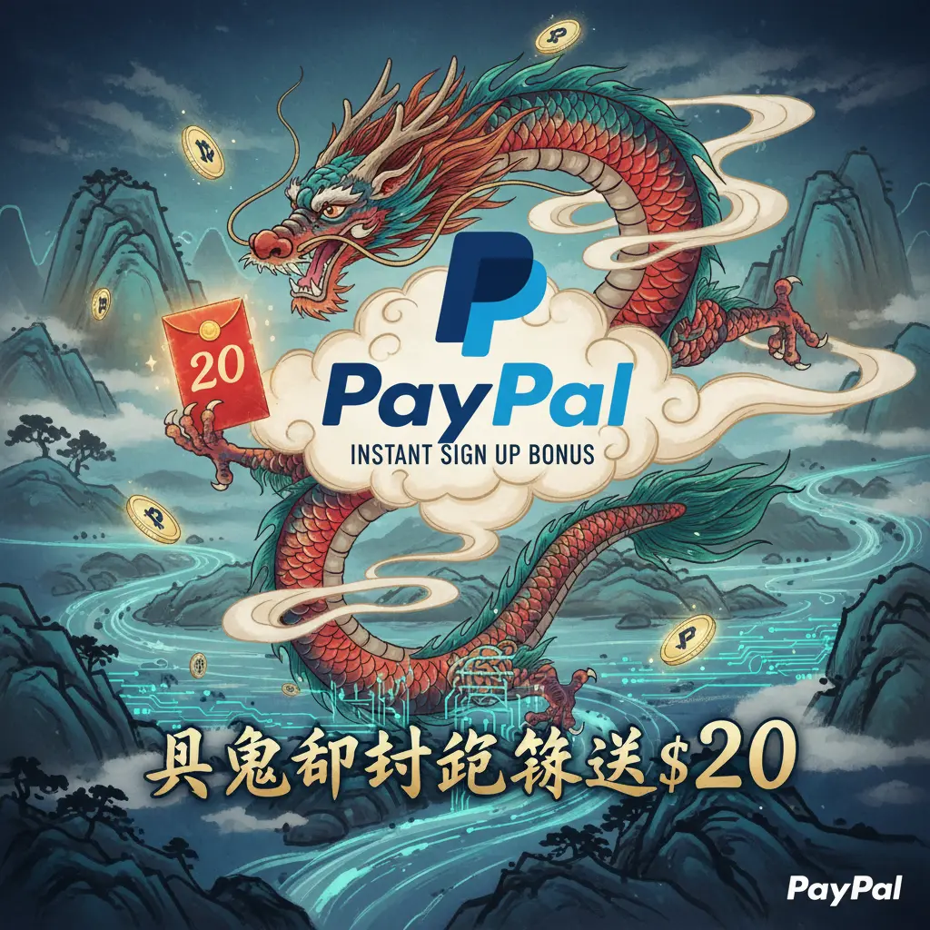 instant $20 sign up bonus - PayPal